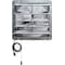 Iliving Silver 18 inch Shutter Exhaust Attic Garage Grow Fan with 3 Speed Thermostat 6 ft. 3 Plugs Cord ILG8SF18V-T - alternate 1